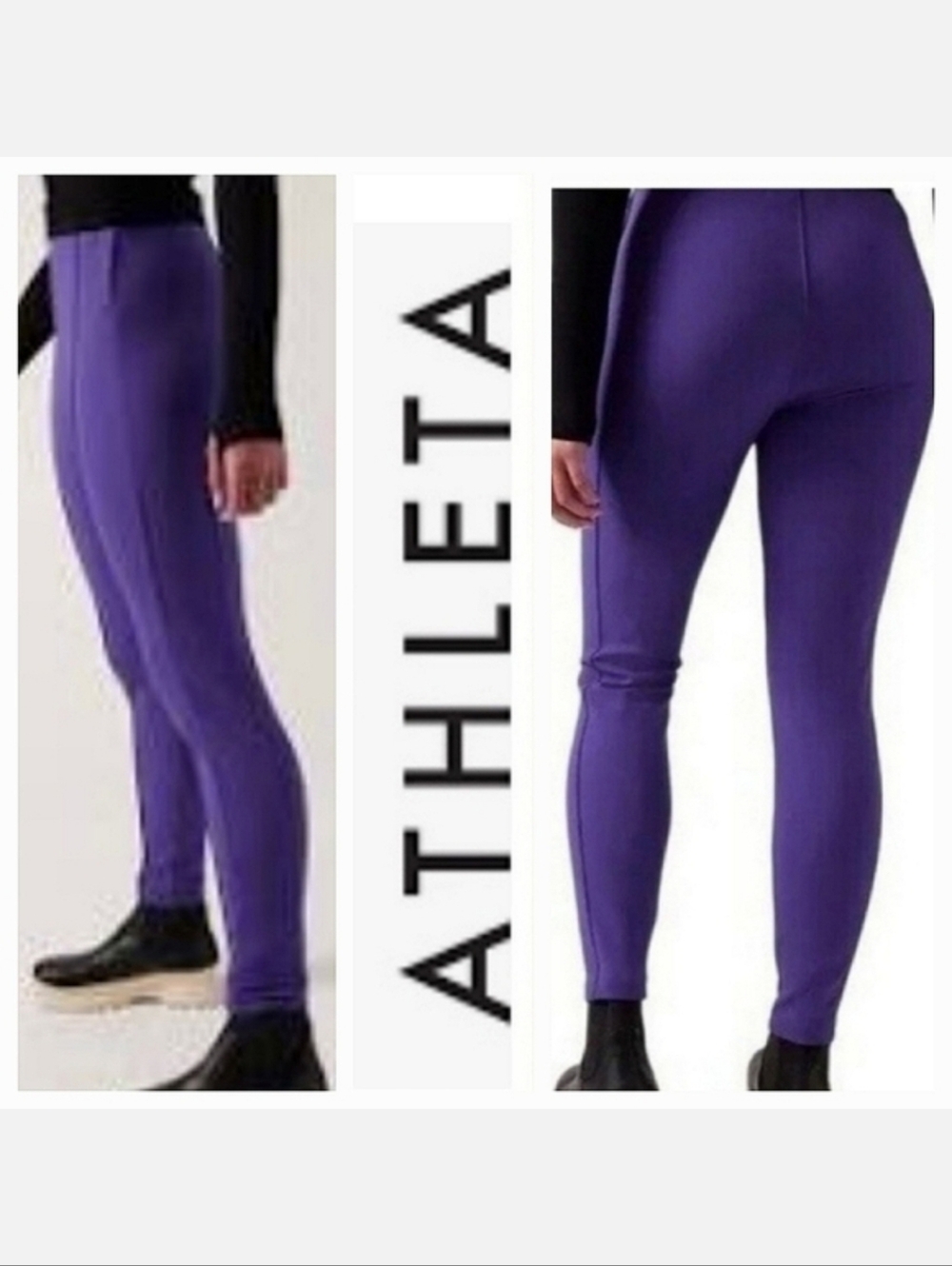 ATHLETA Glacier Snow Sport Pant Skinny Royal Purple Sz 4 NWT